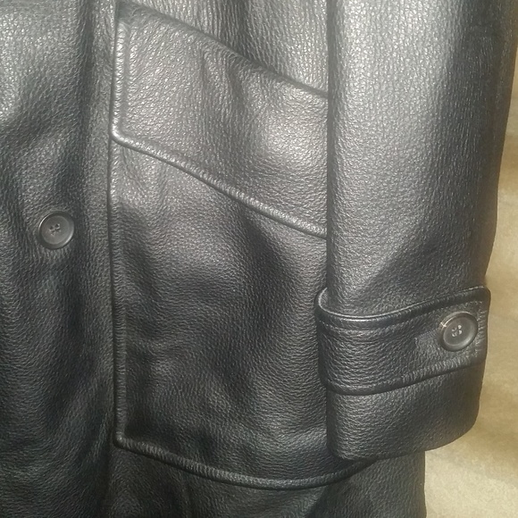 Bruno Magli Men's Deerskin Leather Coat